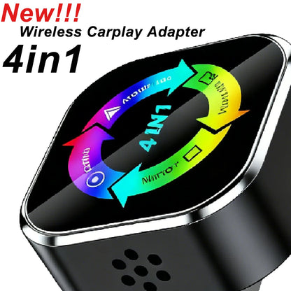 Adaptateur CarPlay sans fil, boîtier AI pour voiture Android Auto Apple CarPlay AirPlay, lien miroir, miroir d'écran, Bluetooth CarPlay, 2026
