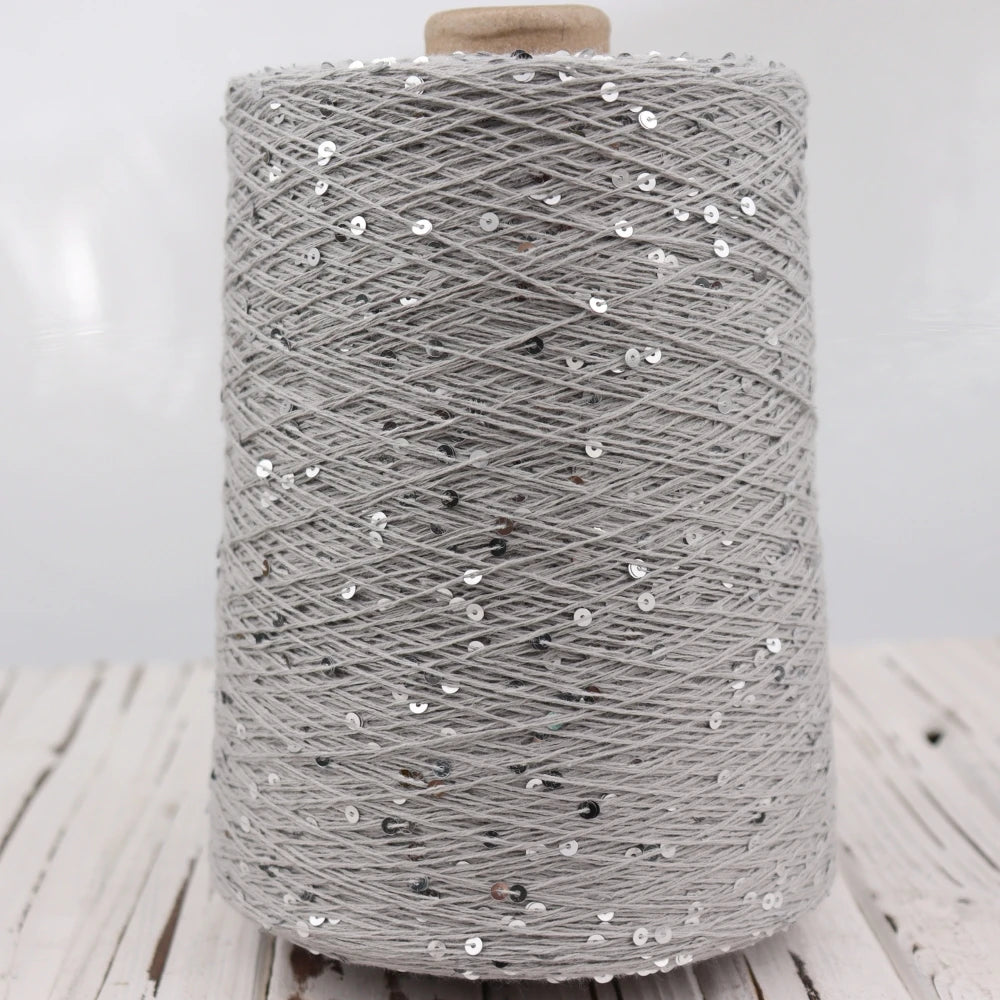   Блэк – fil de coton à paillettes, 100g, 800M, 3mm, décoration tricotée, crochet à la main, tricot jaune