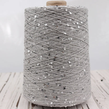   Блэк – fil de coton à paillettes, 100g, 800M, 3mm, décoration tricotée, crochet à la main, tricot jaune