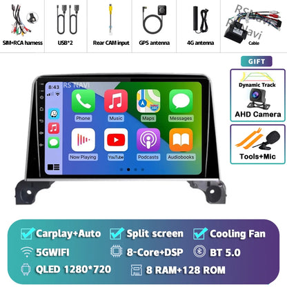 Android 15 Carplay Auto 2K écran autoradio multimédia lecteur vidéo pour Peugeot 5008 4008 3008 2017 - 2020 2din Autoradio stéréo