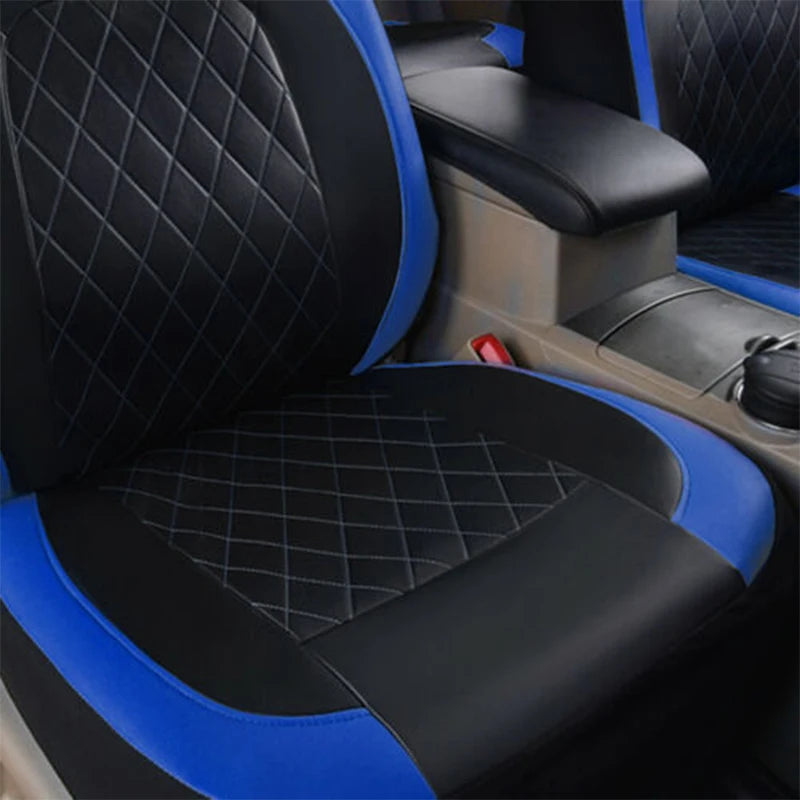 Ensemble complet de housses de siège de voiture, 9 pièces, housses de Protection imperméables et antidérapantes en cuir PU, accessoires universels pour camions et Van SUV