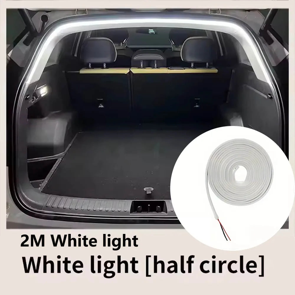 Éclairage de coffre de voiture haute luminosité, lumière ambiante, décoration intérieure, câblage LED, détection automatique gratuite, bande lumineuse pour hayon