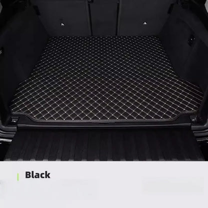 Tapis de coffre de voiture en cuir artificiel personnalisé, pour Bmw F01 série 7 E65 E66 E68 F02 G11 G12, accessoires d'intérieur de voiture, détails
