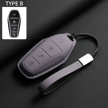 Étui de protection pour clé de voiture, support pour BYD Han Ev Tang Dm Qin PLUS Song Pro MAX Yuan DolDave E2, protecteur de clé automatique, accessoires de voiture