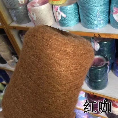 1 régiment de 500 grammes de laine Mohair ultra douce près du corps sans collant, foulards tricotés à la main, fil de pull