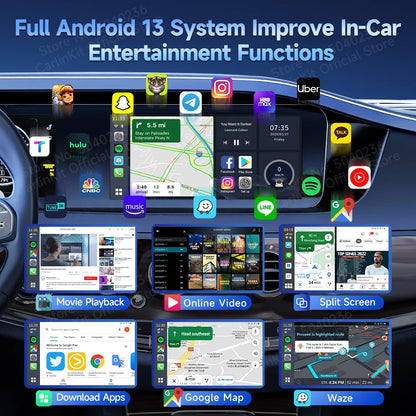 Carlinkit-Smart CarPlay Ai Box, Android 13, Qualcomm SM6225 2026 , 8 cœurs, sans fil, Auto et CarPlay, GPS, Prometteur, 8G + 128G, 660
