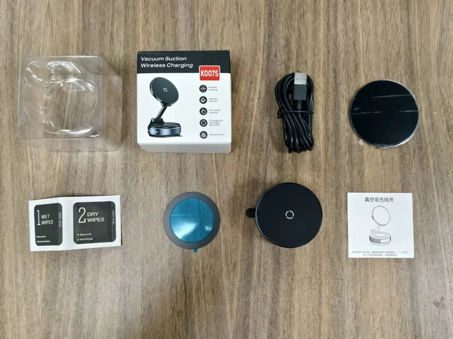 360 °   Ventouse à vide rotative pour iPhone série 12-17, charge rapide, chargeur sans fil magnétique Super puissant pour voiture, support pour téléphone