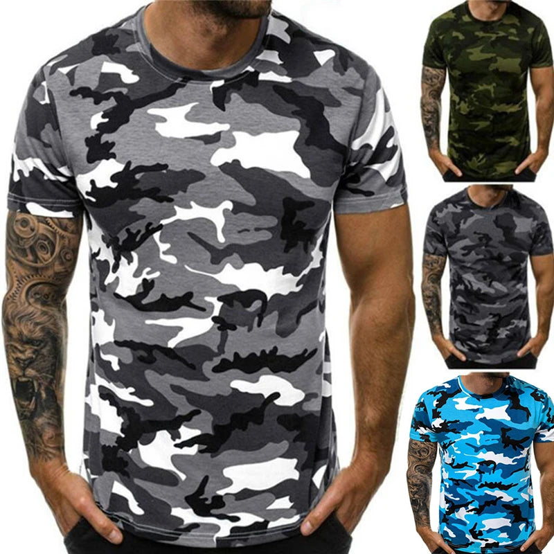 CamSolomon-T-shirt à manches courtes pour homme, streetwear en coton, col rond, décontracté, salle de sport, mode estivale, nouveau
