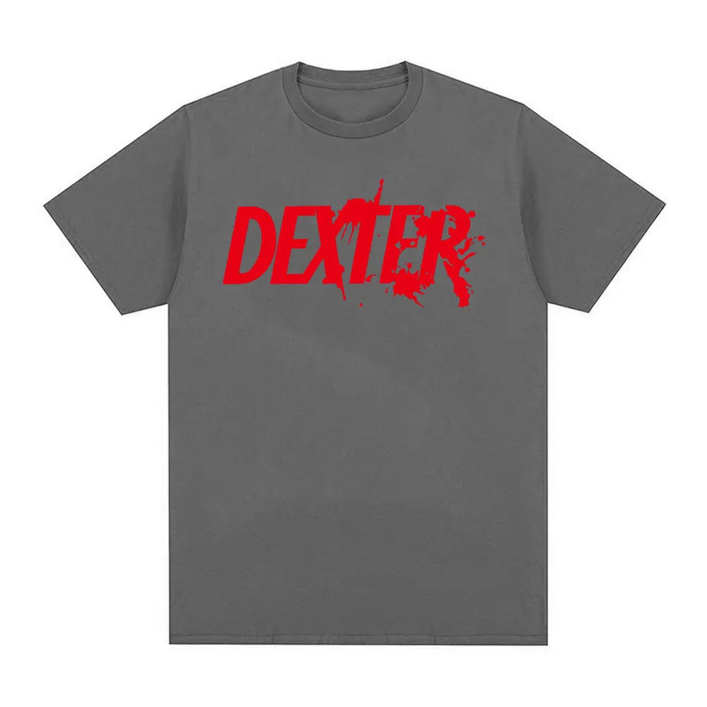 TV Play Dexter Morgan Logo imprimé T-shirts hommes femmes vêtements décontracté surdimensionné à manches courtes T-shirt en coton de haute qualité
