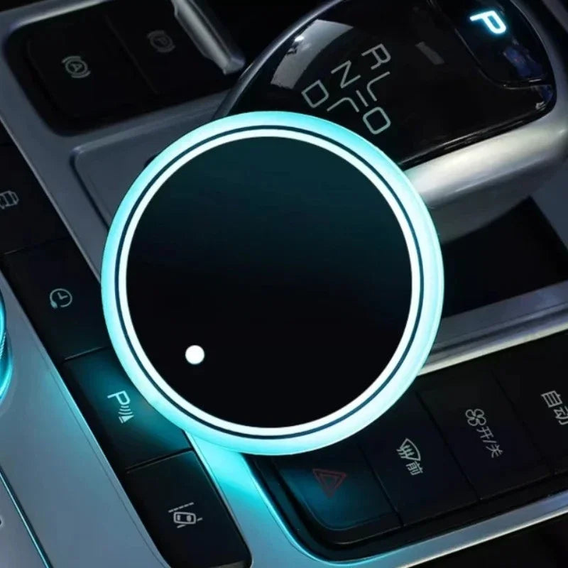 Tapis de tasse avec lumière ambiante pour XPeng Xiaopeng G6 G9 P7 P5 G3 2025 2024 2023, Modification intérieure pour XPeng G6 G9 P7 P5 G3