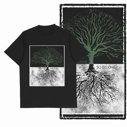 Coolmind MAX yggdrasil printed Exclusive graphic men T shirt 100% cotton big size streetwear men tshirt cool t-shirt tee shirts
