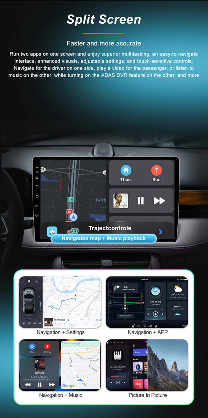 Pour Mercedes Benz classe C 3 W204 S204 2006 - 2011 Android 15 Carplay Auto autoradio multimédia lecteur vidéo Navigation GPS DSP