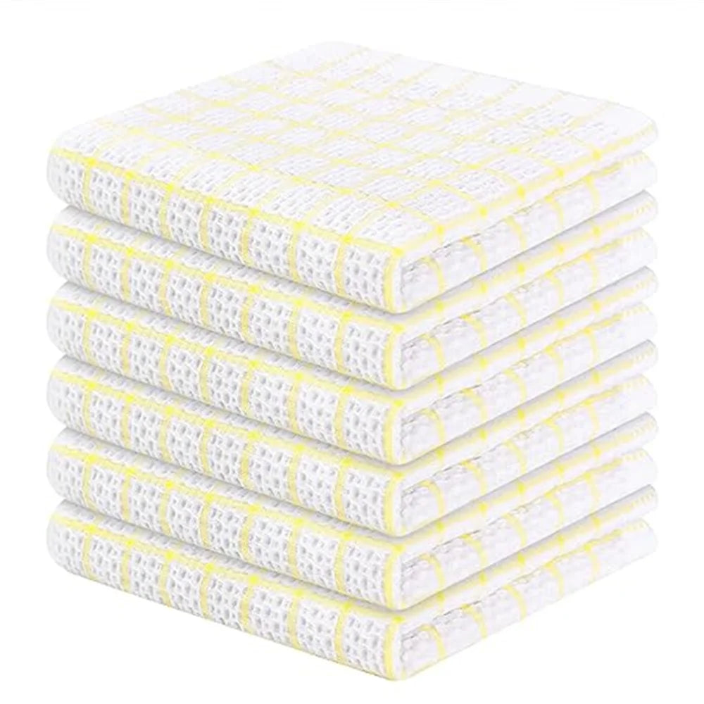 Homaxy 100% coton serviette de cuisine torchon doux Super absorbant chiffons de cuisine nettoyage à domicile serviette à récurer lavage de la vaisselle tissu