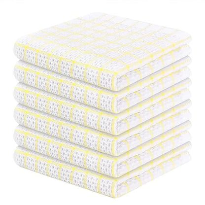 Homaxy 100% coton serviette de cuisine torchon doux Super absorbant chiffons de cuisine nettoyage à domicile serviette à récurer lavage de la vaisselle tissu