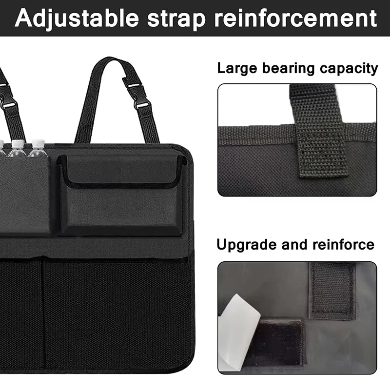 Sac de rangement multifonctionnel pour coffre de voiture SUV, sac suspendu à dossier, organisateur d'articles décoratifs pour l'intérieur du véhicule
