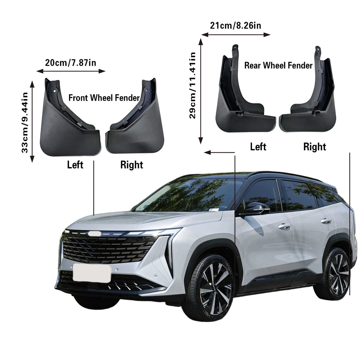 Convient pour Geely Boyue L Fender Atlas L 2023, accessoires automobiles, pièces de Modification