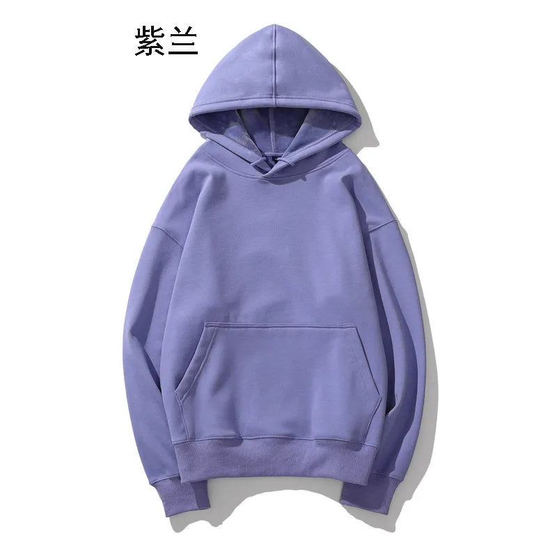Pull en peluche à épaules dénudées pour hommes, Logo personnalisé, ample, couleur unie, grande taille, Hip-hop, rue, pull vierge