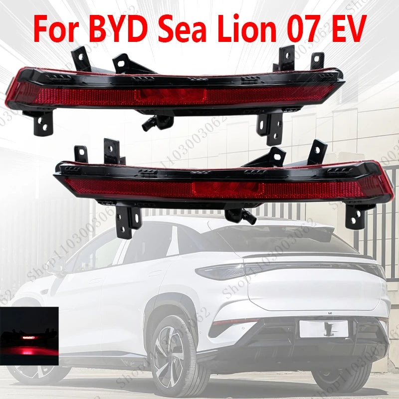 Feux antibrouillard pour pare-chocs arrière BYD Sea Lion 07 EV, feu d'avertissement de frein arrière externe pour voiture, clignotant, feu de recul