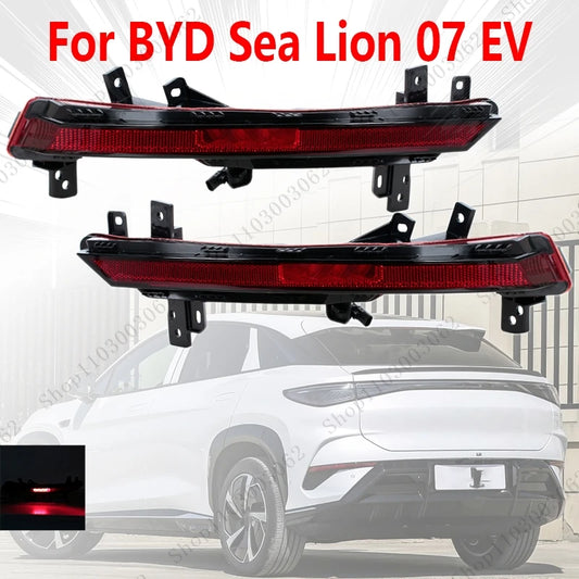 Feux antibrouillard pour pare-chocs arrière BYD Sea Lion 07 EV, feu d'avertissement de frein arrière externe pour voiture, clignotant, feu de recul