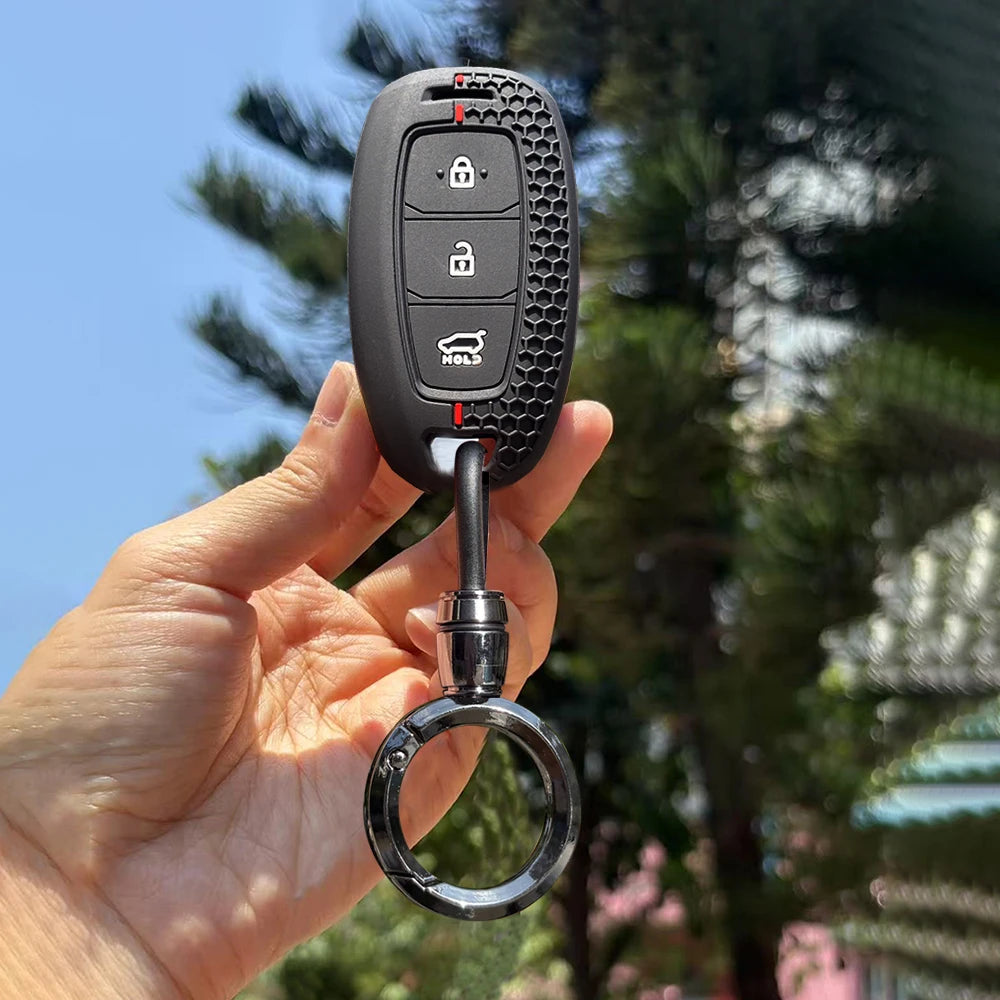 Étui pour clé pour Hyundai Creta I20 I30 IX35 IX25 Elantra Grandeur Accent Solaris Sonata Palisade Kona porte-clés