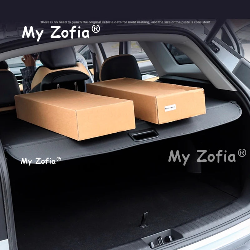 Housses de coffre de voiture pour Zeekr 7x2025 2026, rideau de bagages, abri, cloison de confidentialité, porte-paquets rétractable, accessoires