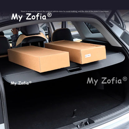 Housses de coffre de voiture pour Zeekr 7x2025 2026, rideau de bagages, abri, cloison de confidentialité, porte-paquets rétractable, accessoires