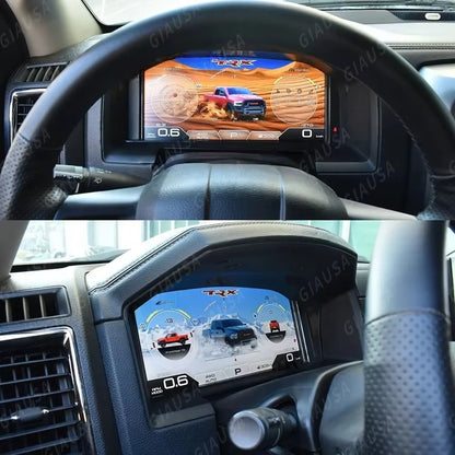 YLL Qled écran de Navigation stéréo pour Dodge Ram 2019 – 2023 Android 13 lecteur vidéo multimédia sans fil Carplay tête Uint Auto Radio