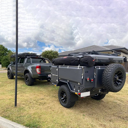 Remorque personnalisée pour petite remorque de camping-car avec tente, caravane tout-terrain 4x4, Suspension indépendante pour le Camping de vacances