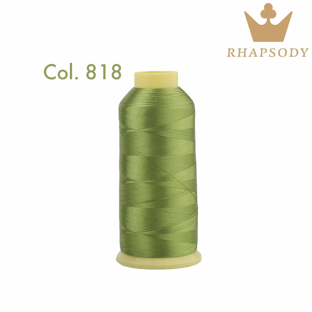 Bal apsody-Fil à broder en polyester, 5000m, 40WT, 120 tches, 200, pour machine à broder Brother Singer Janome Babylock, couture à domicile