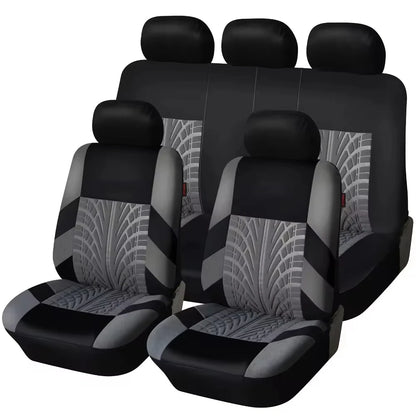 Ensemble de housses de siège de voiture universelles, 2/5 pièces, adaptées à la plupart des housses de voiture avec détails de pneus, adaptées aux housses de siège indépendantes, protection des sièges