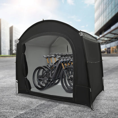 Abri de rangement de vélo pour 1-4 vélos, tente d'abri de vélo Portable et étanche 220x150x185cm, couverture de pare-soleil pliable en tissu Oxford 210D
