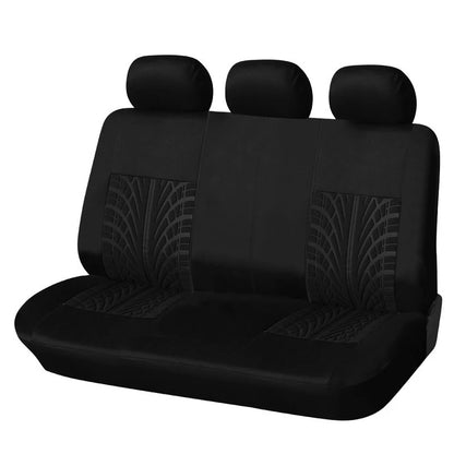 AU-UTH-Ensemble de Housses de Siège de Voiture Brodées, Protection Universelle Adaptée à la Plupart des Voitures, avec un Style Track Tatif