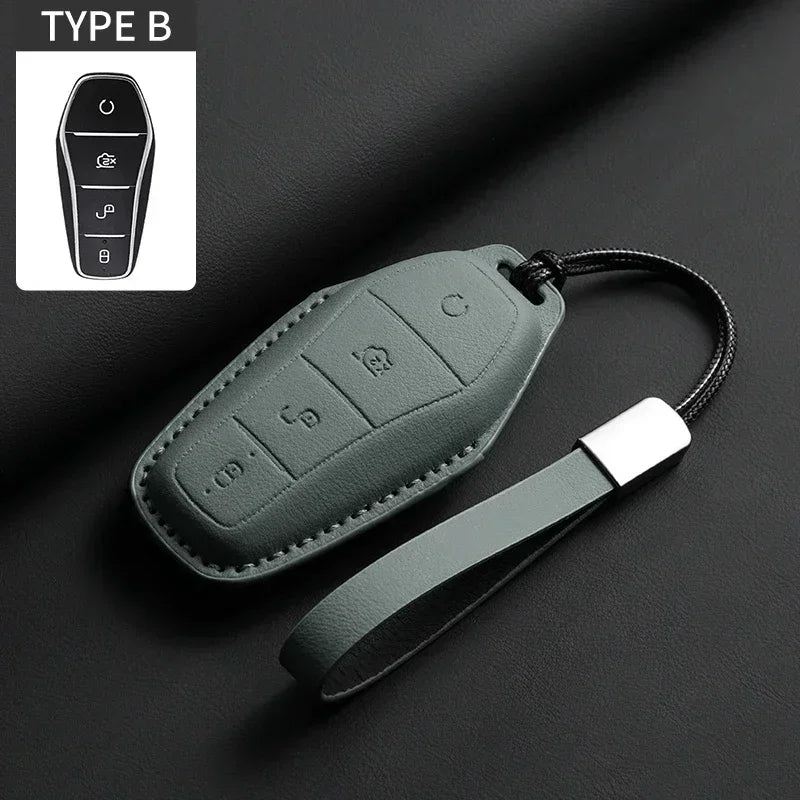 Étui de protection pour clé de voiture, support pour BYD Han Ev Tang Dm Qin PLUS Song Pro MAX Yuan DolDave E2, protecteur de clé automatique, accessoires de voiture