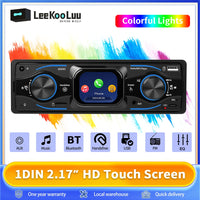 Leekooluu autoradio 1Din Audio Bluetooth stéréo lecteur MP3 récepteur FM Support téléphone charge AUX/USB/TF carte dans Dash lecteur Mp3