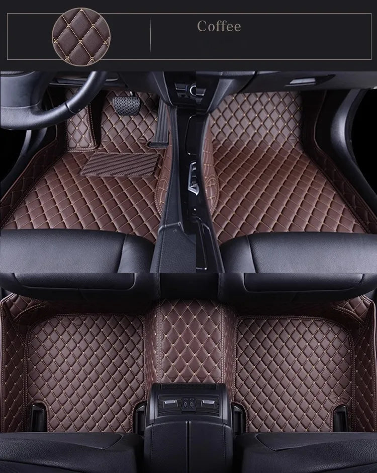 Tapis de Sol de Voiture 3D Personnalisé en Cuir Artificiel, Accessoires d'Nikpour BMW Série 5 E39 1995-2004 E60 F10 G30 2017-2022