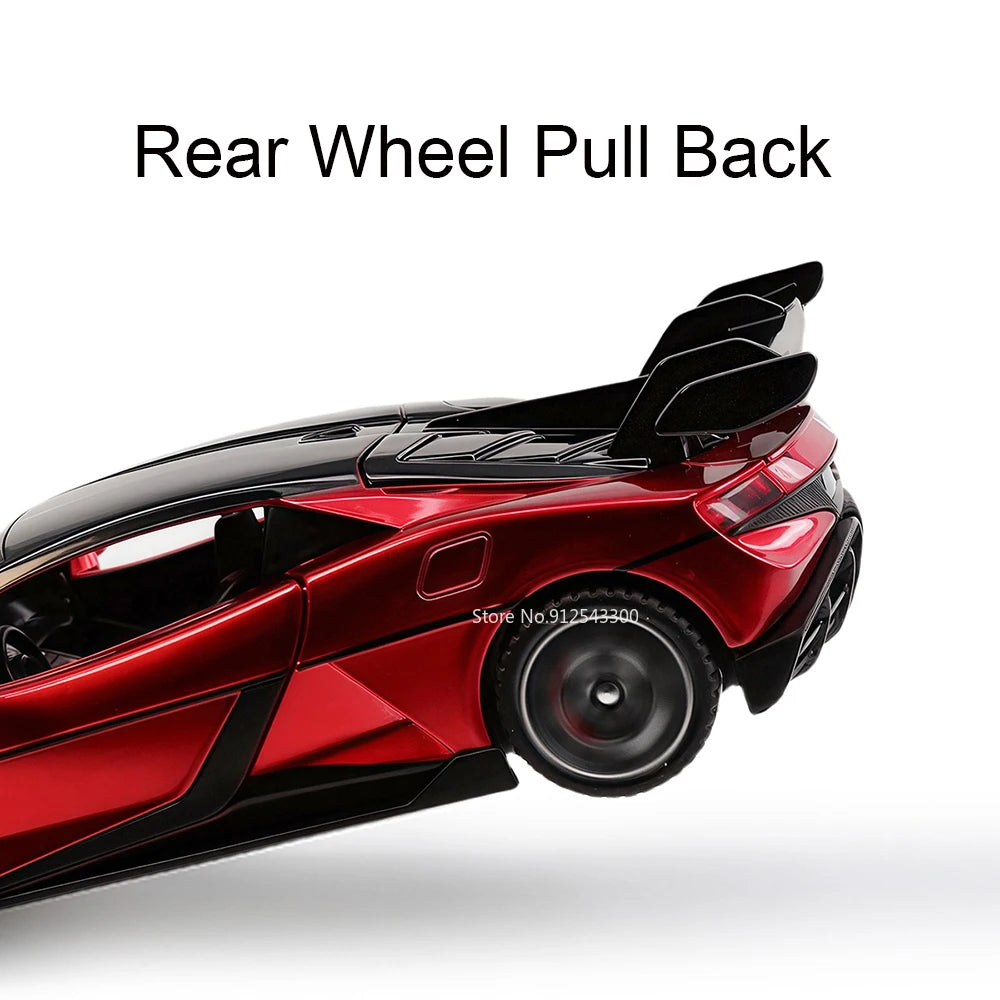BYD – modèle de voiture de sport U9, échelle 1:32, porte à ciseaux, lumière musicale ouverte, modèles de supercar, cadeau de Collection