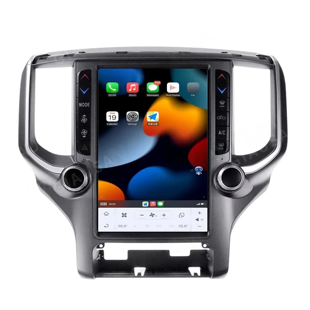 Écran de Navigation GPS Android 13 pour Dodge Ram 2018 – 2020, autoradio Carplay, lecteur multimédia stéréo, unité principale 13.6 pouces DSP