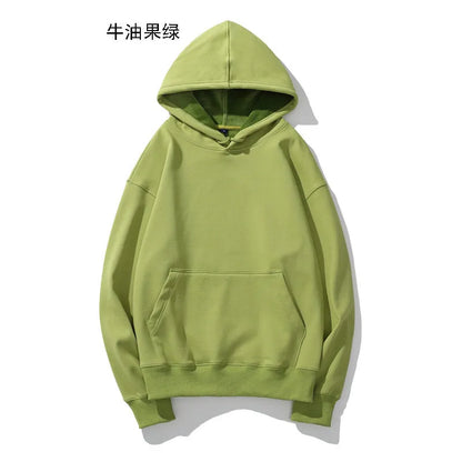 Pull en peluche à épaules dénudées pour hommes, Logo personnalisé, ample, couleur unie, grande taille, Hip-hop, rue, pull vierge