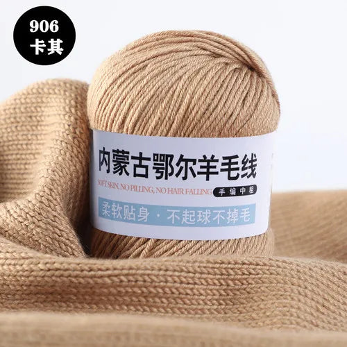 Fil de laine pour enfants, crochet à la main pour chapeaux, écharpes, chandails, optique moyenne, doux pour la peau, doux, 6 rôles, 100 g/ensemble