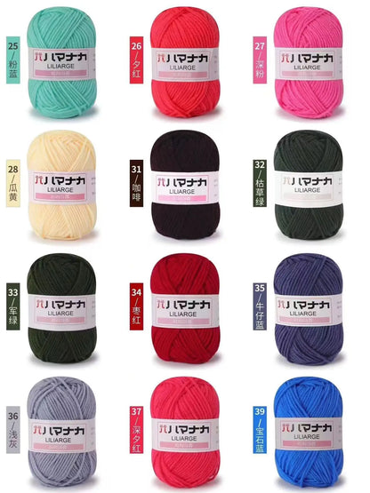 12 pièces 300g fil de lait fait à la main grossier bricolage tissage boule de fil pour pull chapeau écharpe et autres vêtements doux Crochet fil à tricoter