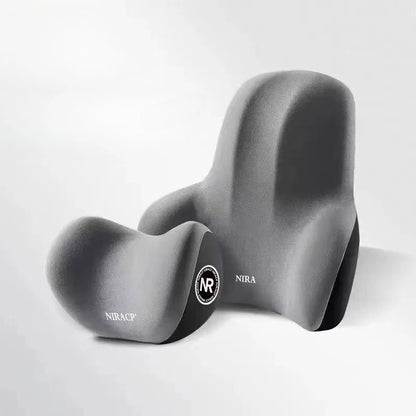 Oreiller de Protection du cou en mousse à mémoire de forme pour voiture, coussin de dossier lombaire, coussin d'appui-tête de voiture