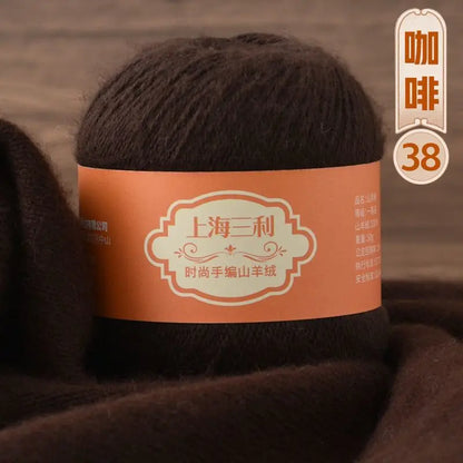Fil de cachemire mongol chaud 100 g/ensemble, 3 plis, pour pull, gants, Crochet, écharpe à tricoter, fil de laine, doux pour la peau, uni, 100%