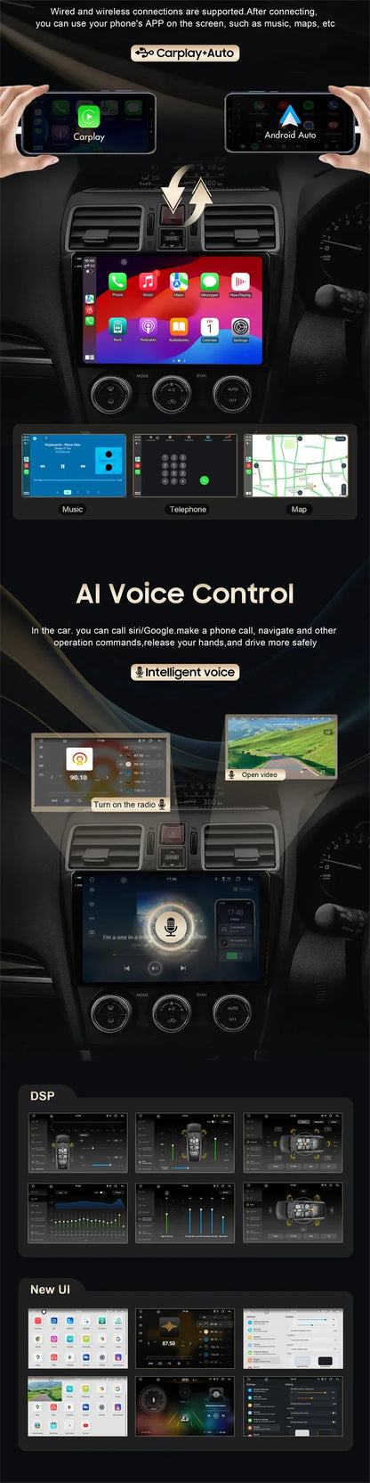 QSZN pour Renault Clio2 BB CB MK2 2001 - 2006 Android 13 autoradio lecteur vidéo multimédia CarPlay Auto 4G unité principale Navigation
