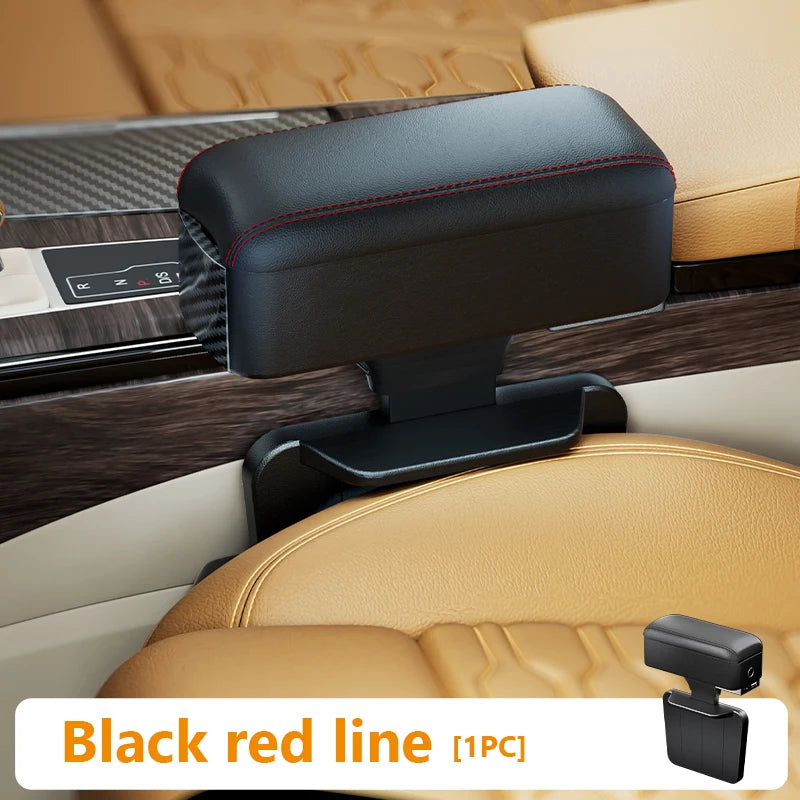SEAMETAL-Boîte de rangement pour bras de voiture réglable, support de coude, boîte de console centrale avec porte-gobelet GNE, évaluation de charge recommandée
