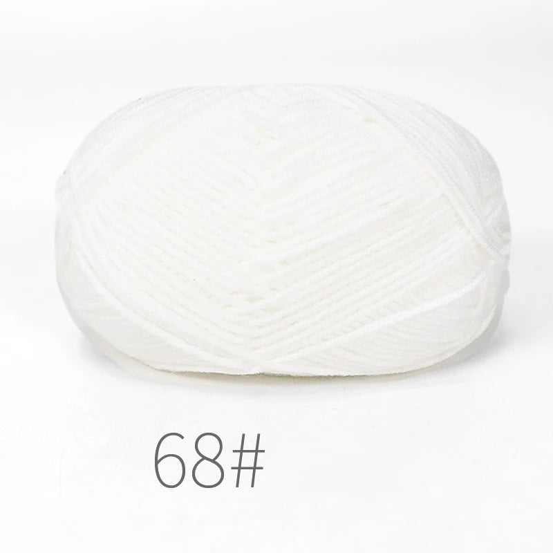 Nouveau 5 pièces 250g lait coton tricot laine fil couture teint Lanas pour Crochet artisanat pull chapeau poupées couture tricot outils