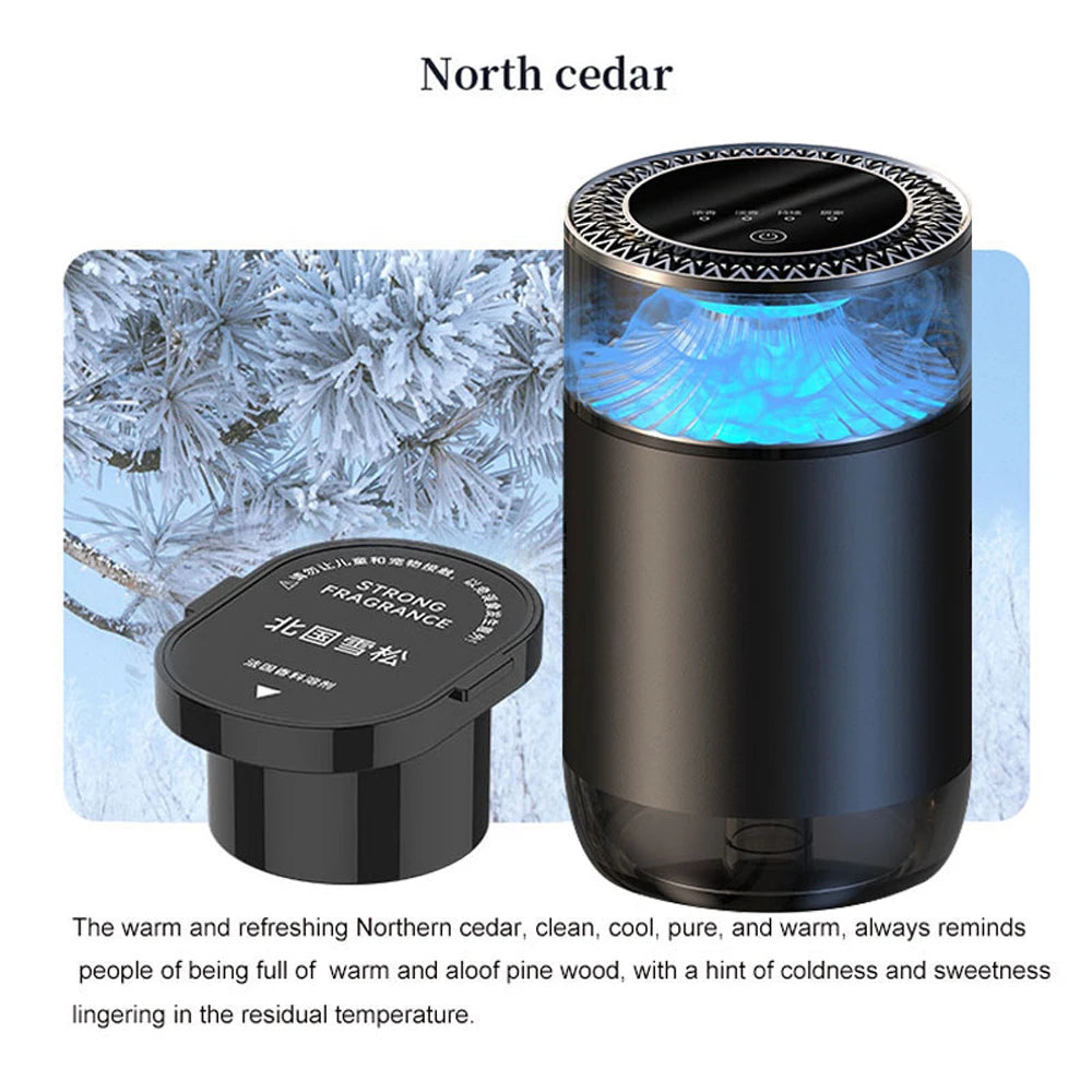 Désodorisant pour voiture, brume de mer et arôme de nuage, diffuseur d'atomisation intelligent, parfum naturel, machine de désodorisant à pulvérisation automatique, nouvelle collection 2025