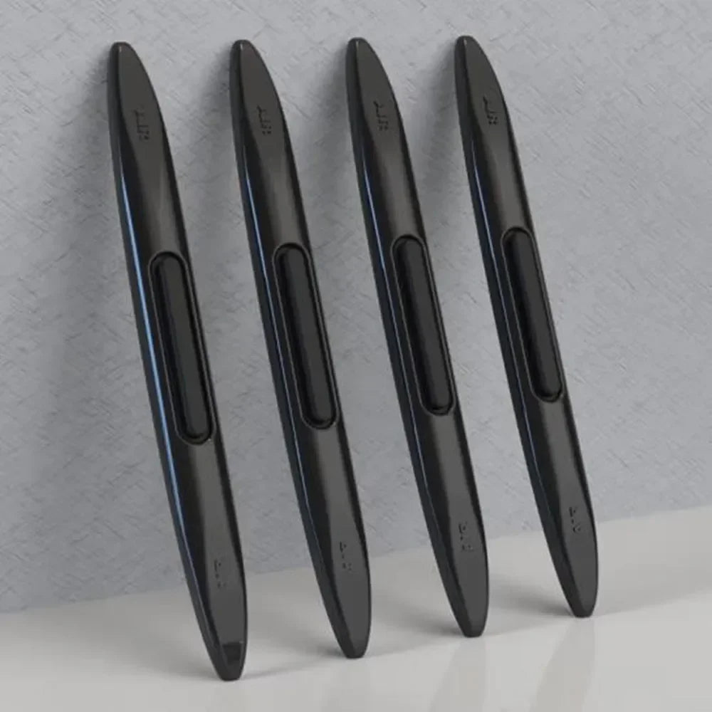 Bande Anti-collision pour bord de porte de voiture, 4 pièces, Airbag antistatique, protections latérales et bande de protection pour rétroviseur, moulures de style de voiture