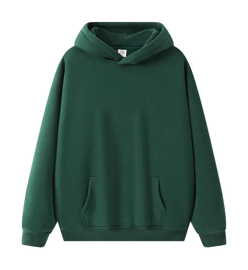 Bricolage LOGO personnalisé Image 17 + couleurs 400GSM chaud hommes surdimensionné goutte épaule sweats à capuche couleur unie mâle hiver avec sweat à capuche en polaire