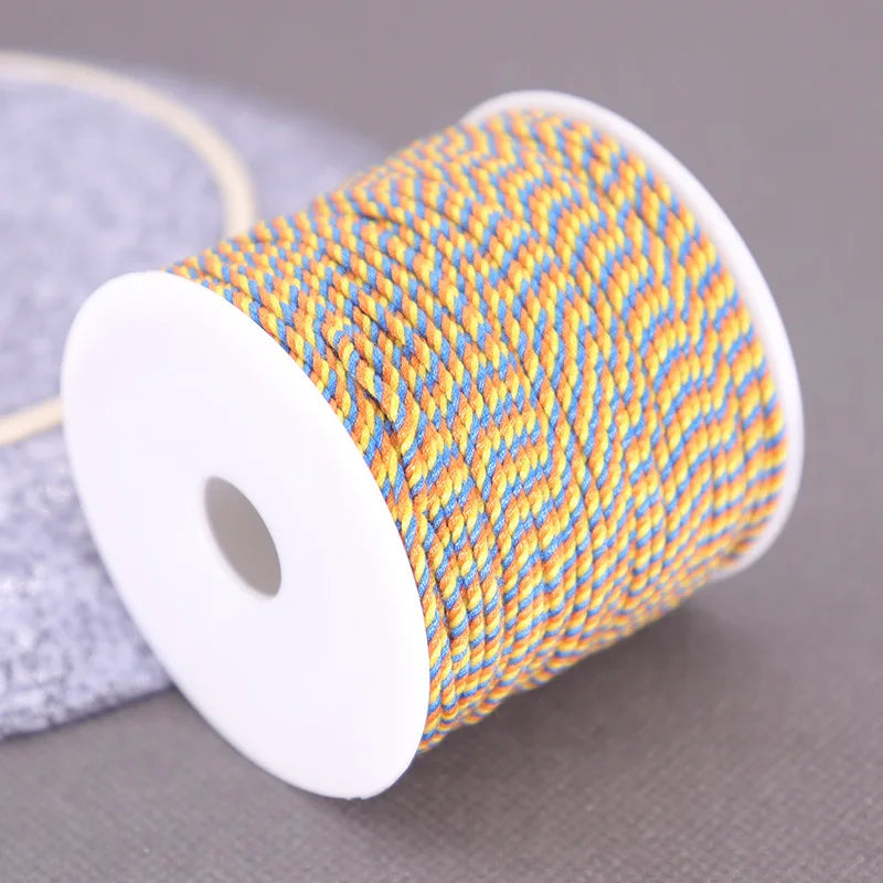 Corde de coton pour macramé, ficelle, ficelle, fil, artisanat, couture, tentures murales faites à la main, bohème, fête de mariage, décoration d'intérieur, 1.2mm, 37m