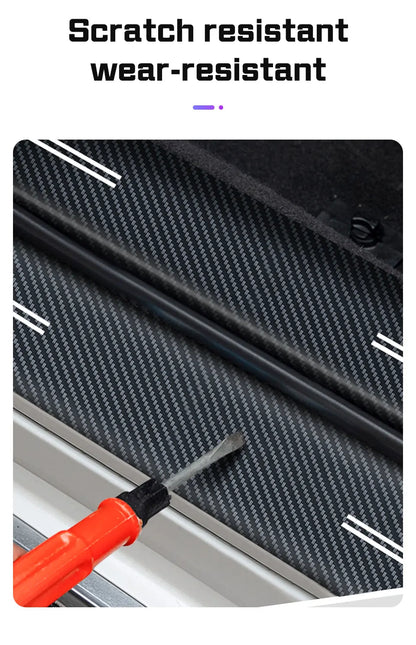 Autocollant de seuil de porte de voiture en Fiber de carbone, 4 pièces, pour Xpeng Xiao Peng G6 P5 P7 G9 X9 G3 P7i 2023 2024, autocollant de protection de seuil de porte de voiture